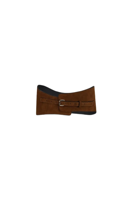 El Relato Canela - Brown Suede Belt