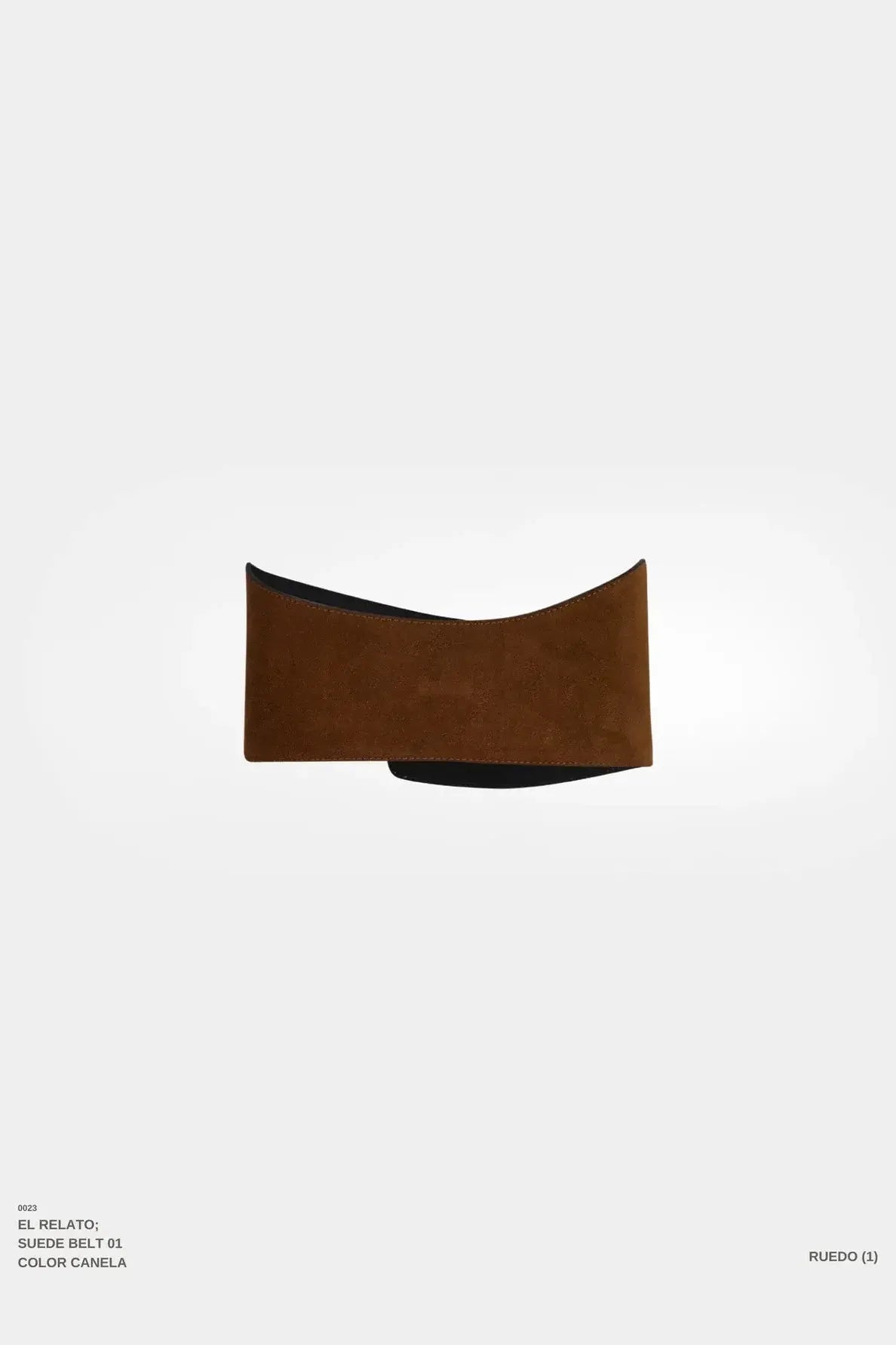 El Relato Canela - Brown Suede Belt