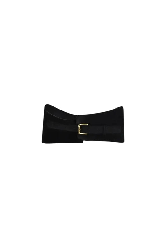 El Relato - Black Suede Belt