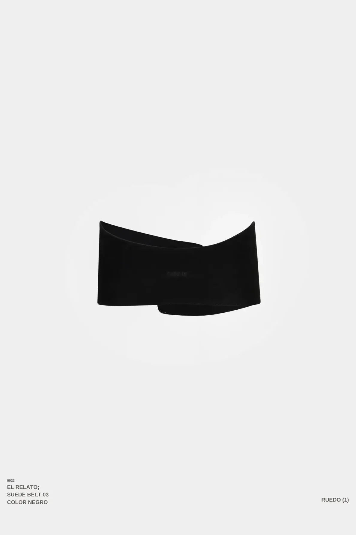 El Relato - Black Suede Belt
