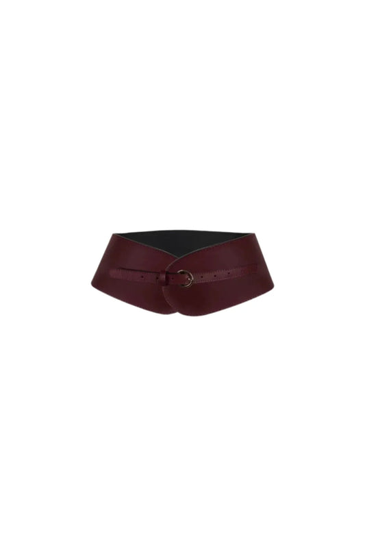 El Prologo - Burgundy Leather Belt