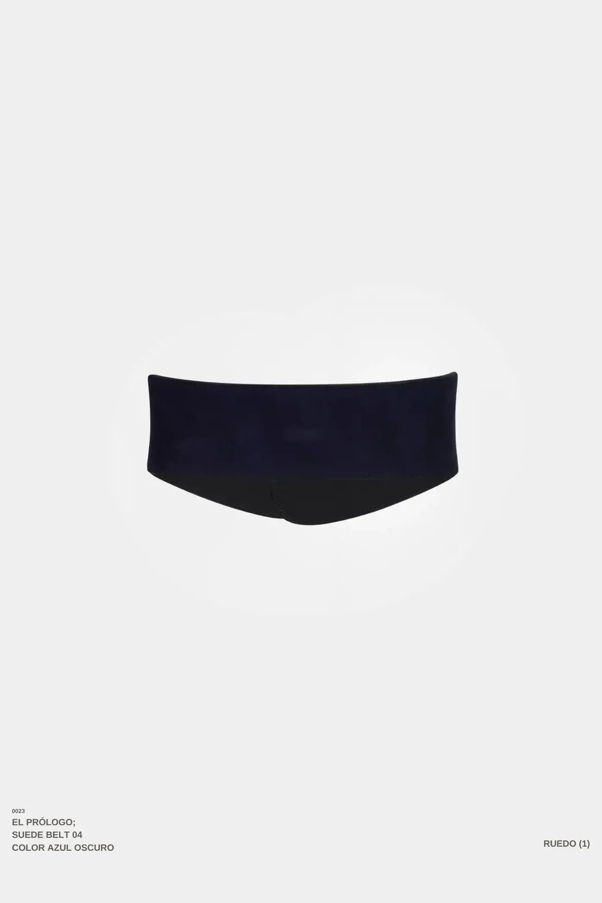 El Prologo - Navy Leather Belt