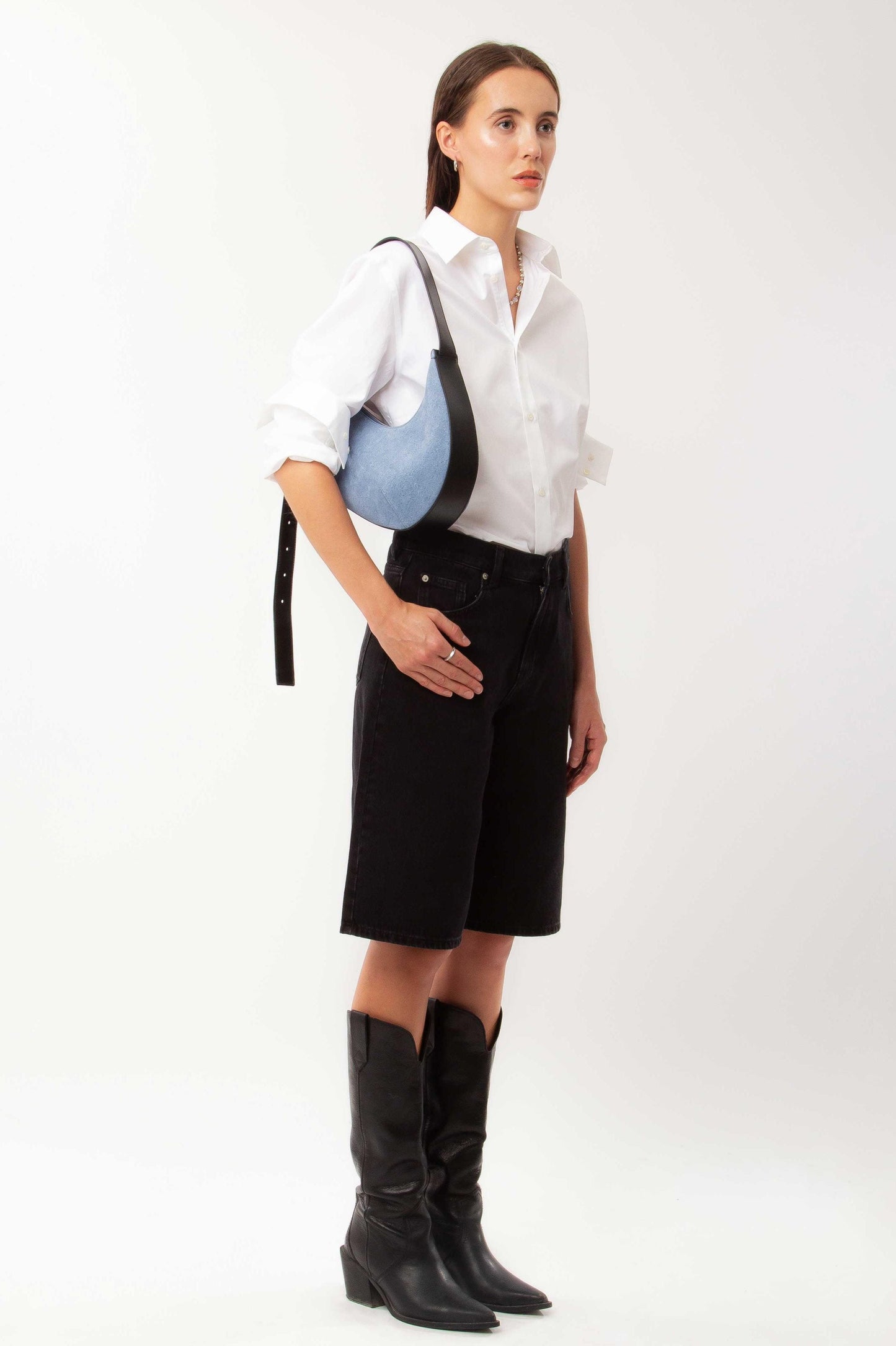 Gondol - Suede Denim & Black