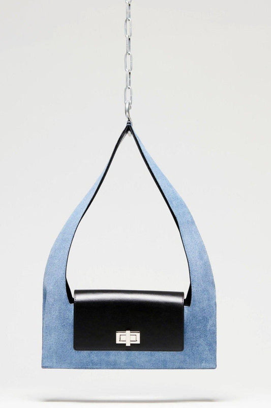 Baguette - Suede Denim & Black