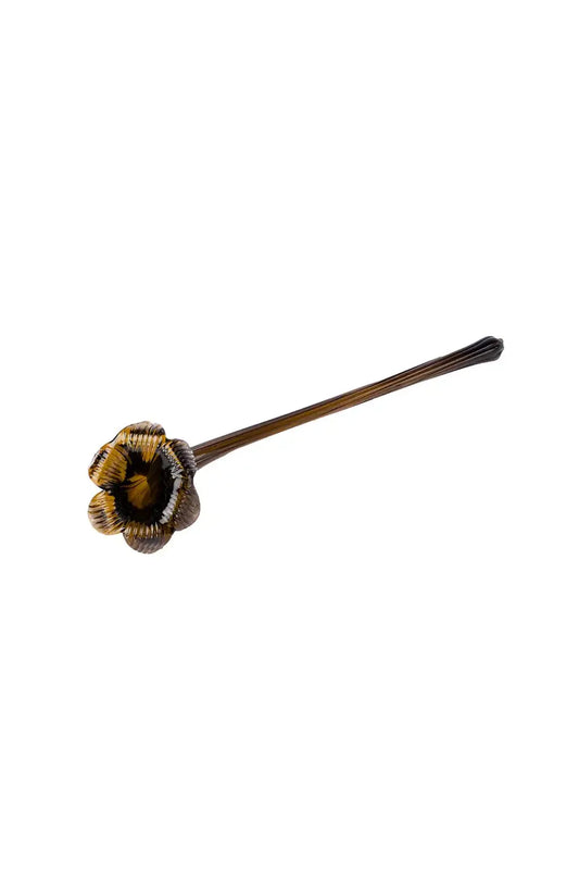 Candle Snuffer - Amber Glass