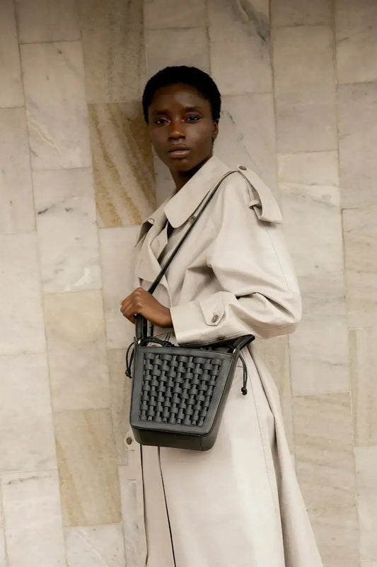 La Dorada - Black Leather Bag