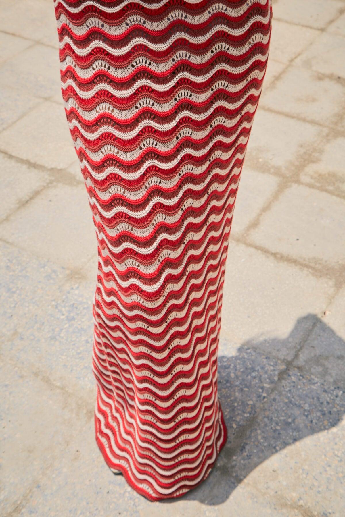 Marea - Red Knitted Dress