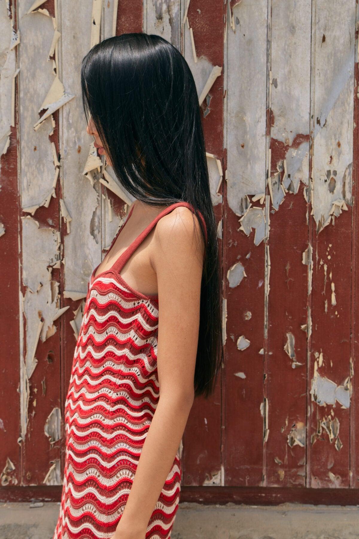 Marea - Red Knitted Dress