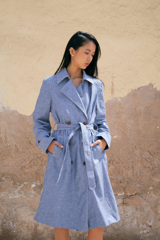 Marina - Blue Trench Coat