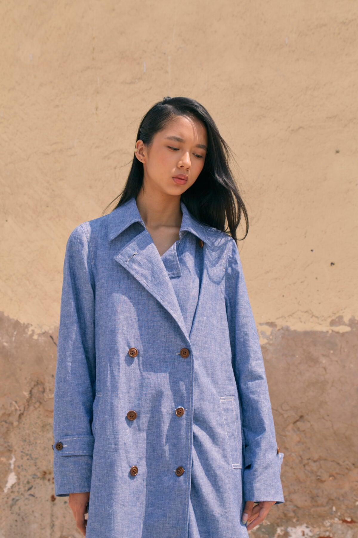 Marina - Blue Trench Coat
