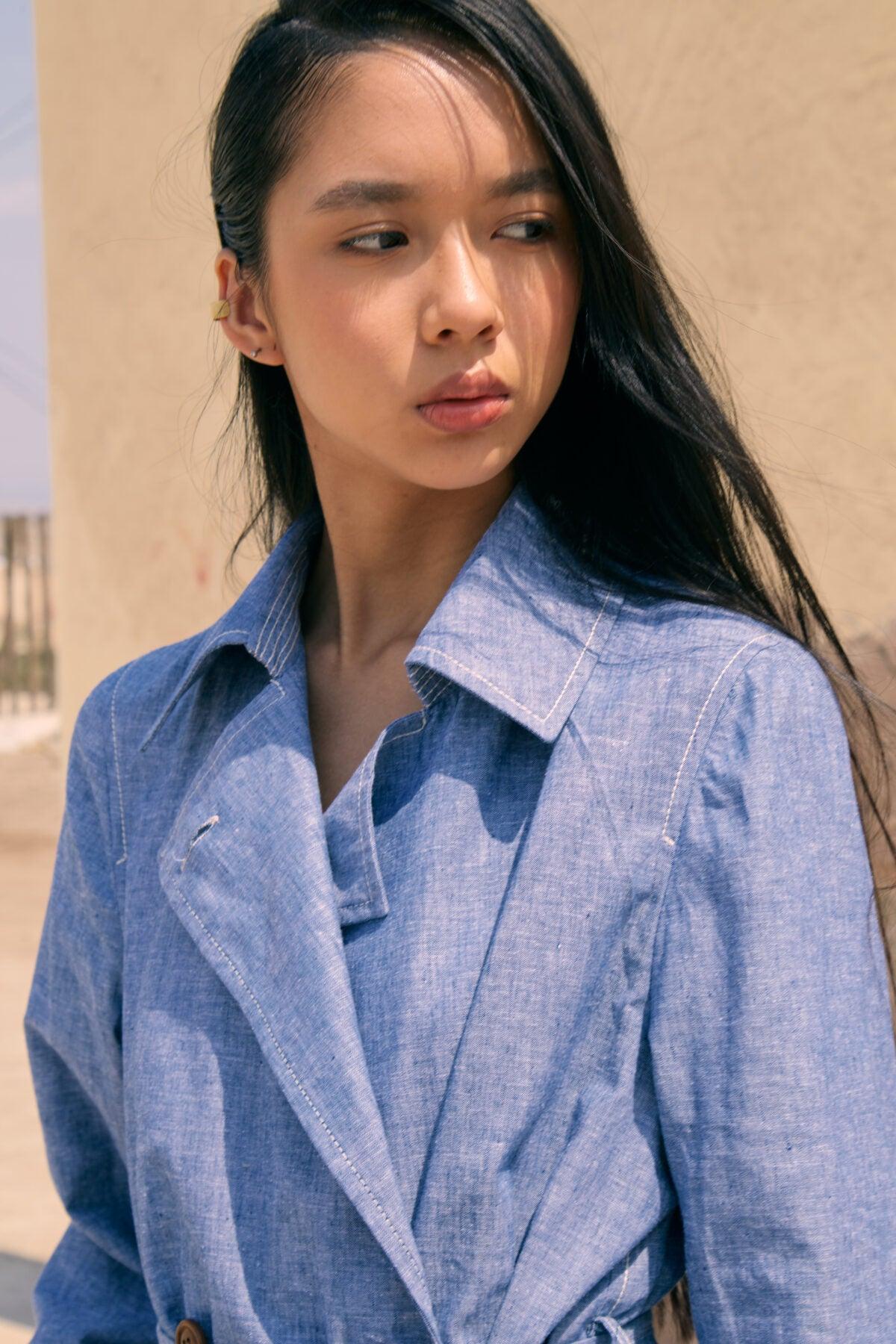 Marina - Blue Trench Coat