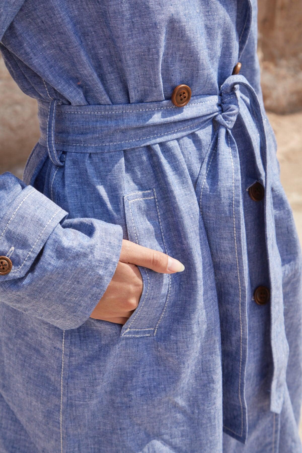Marina - Blue Trench Coat