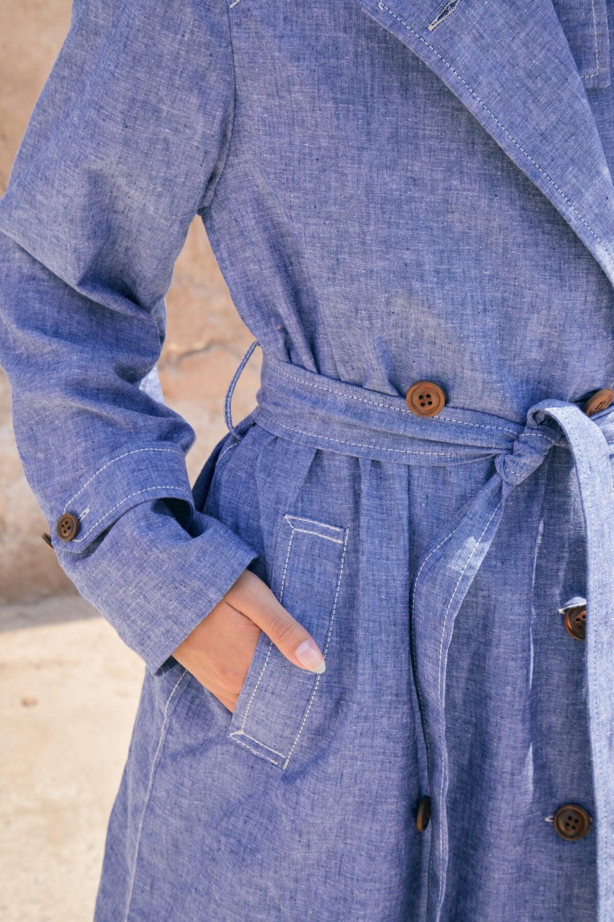 Marina - Blue Trench Coat
