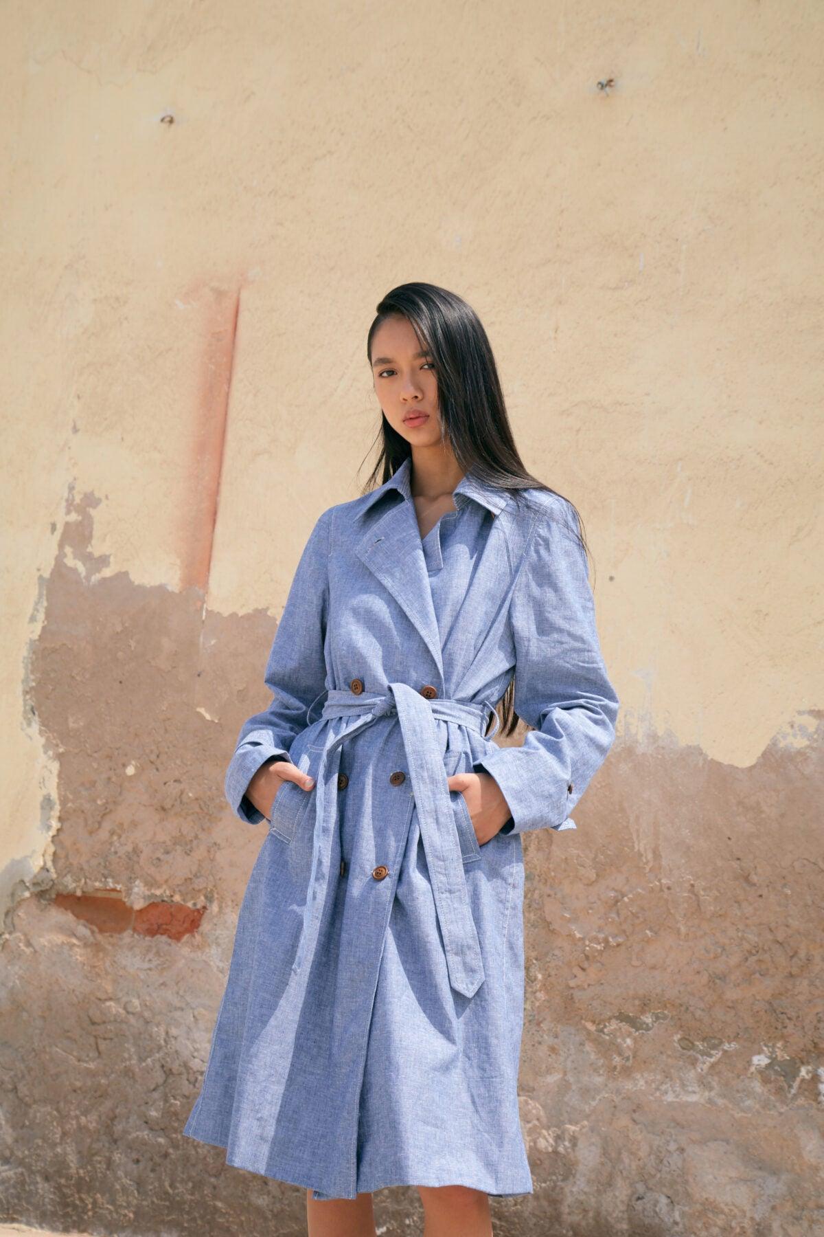 Marina - Blue Trench Coat