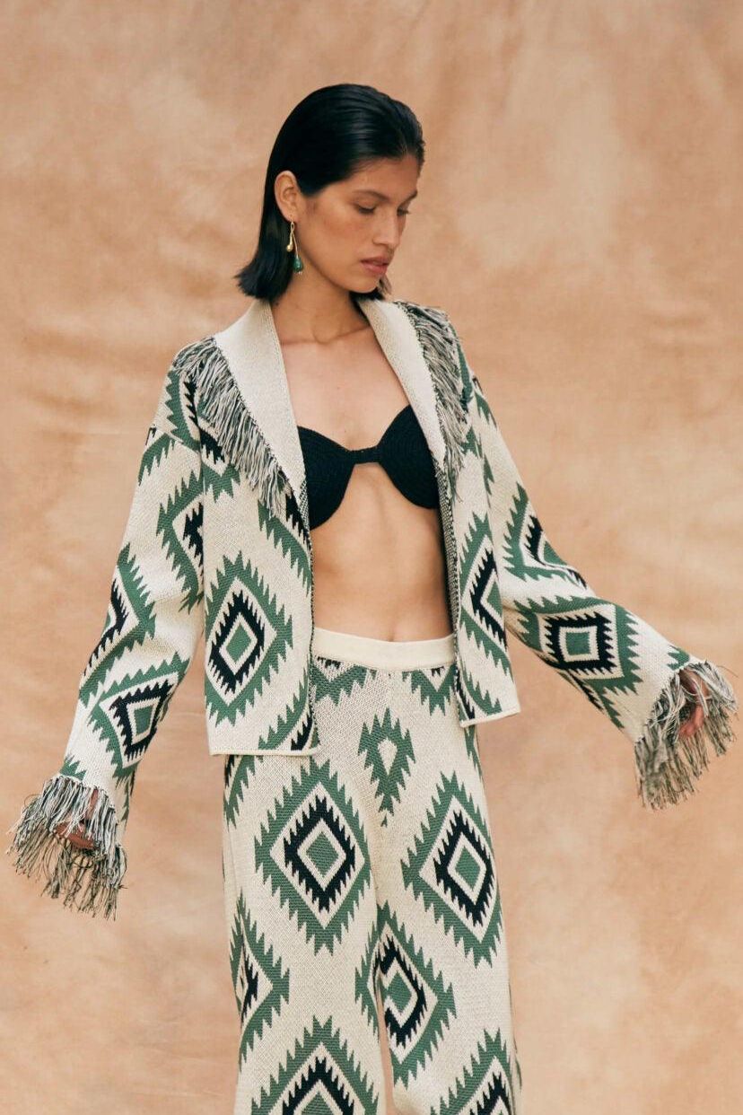 Qero - Green Cardigan