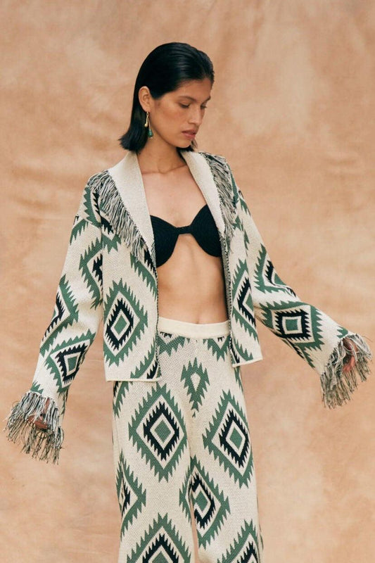 Qero - Green Cardigan