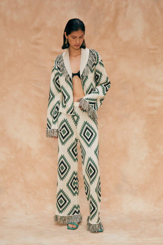 Qero - Knitted Green Pants