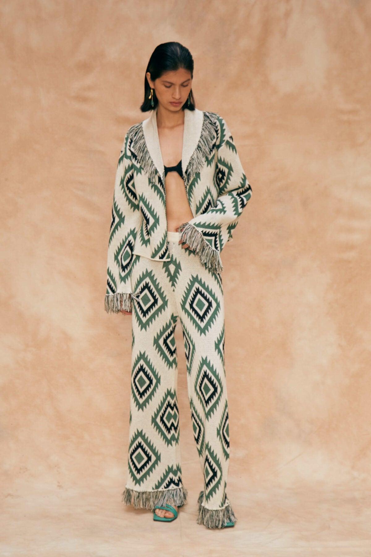 Qero - Green Cardigan