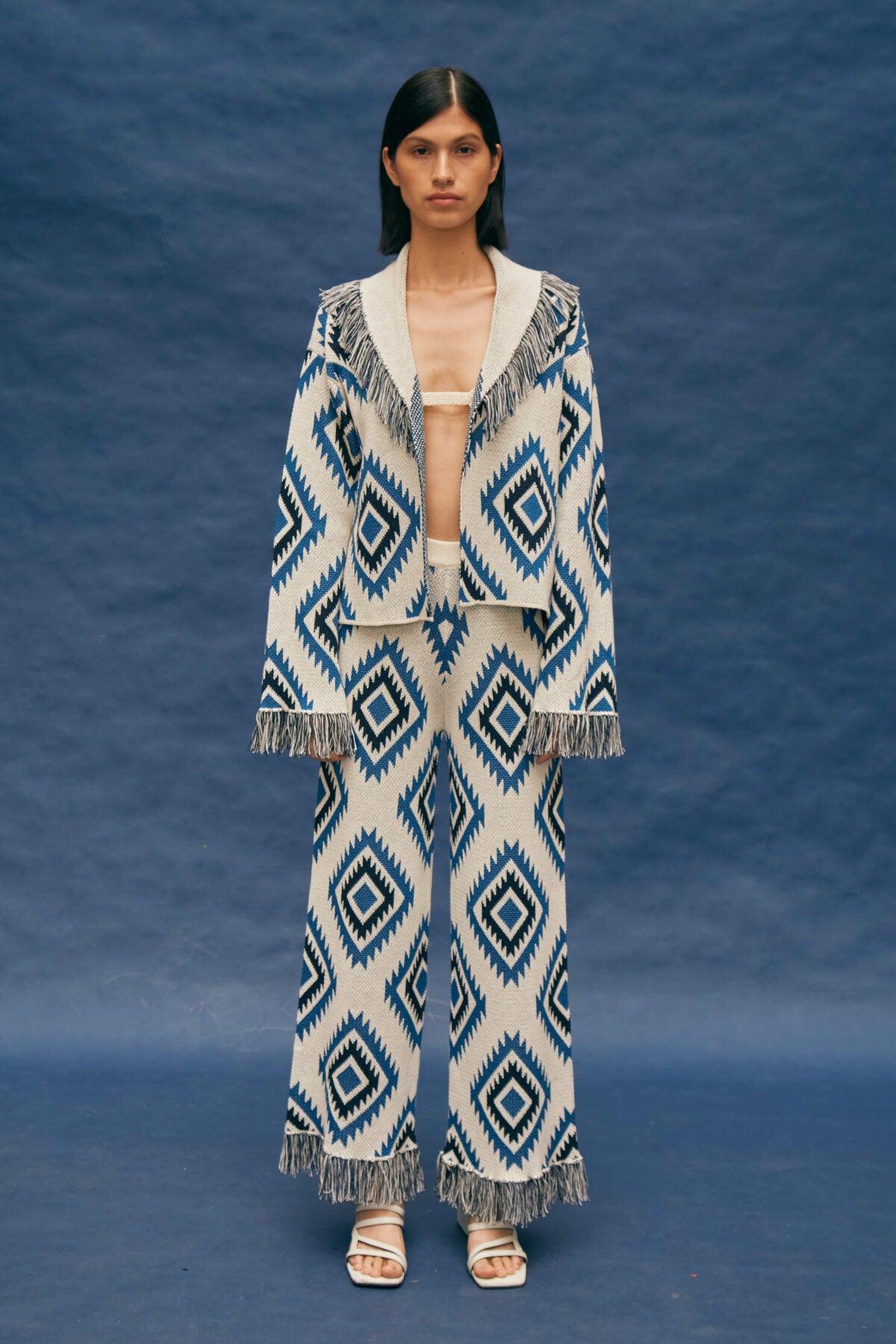 Qero - Knitted Blue Pants