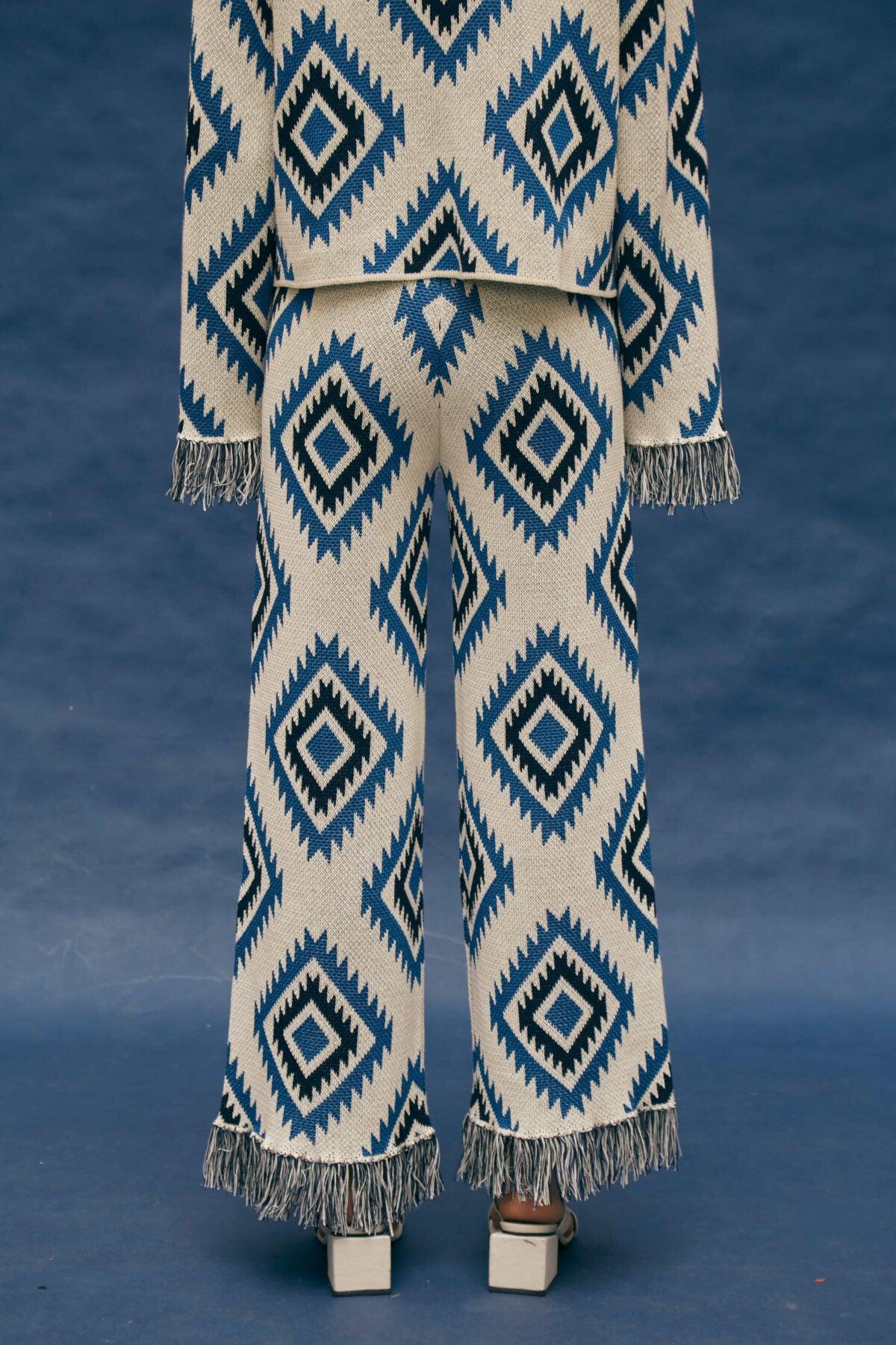 Qero - Knitted Blue Pants