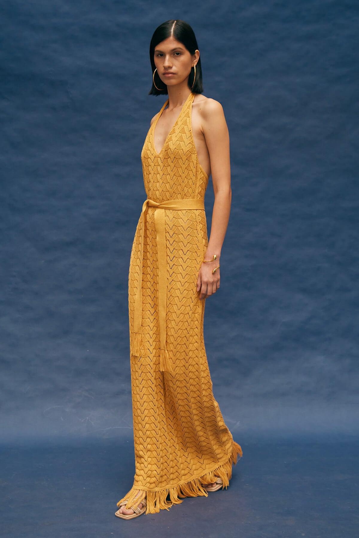 Ica - Yellow Knit Dress