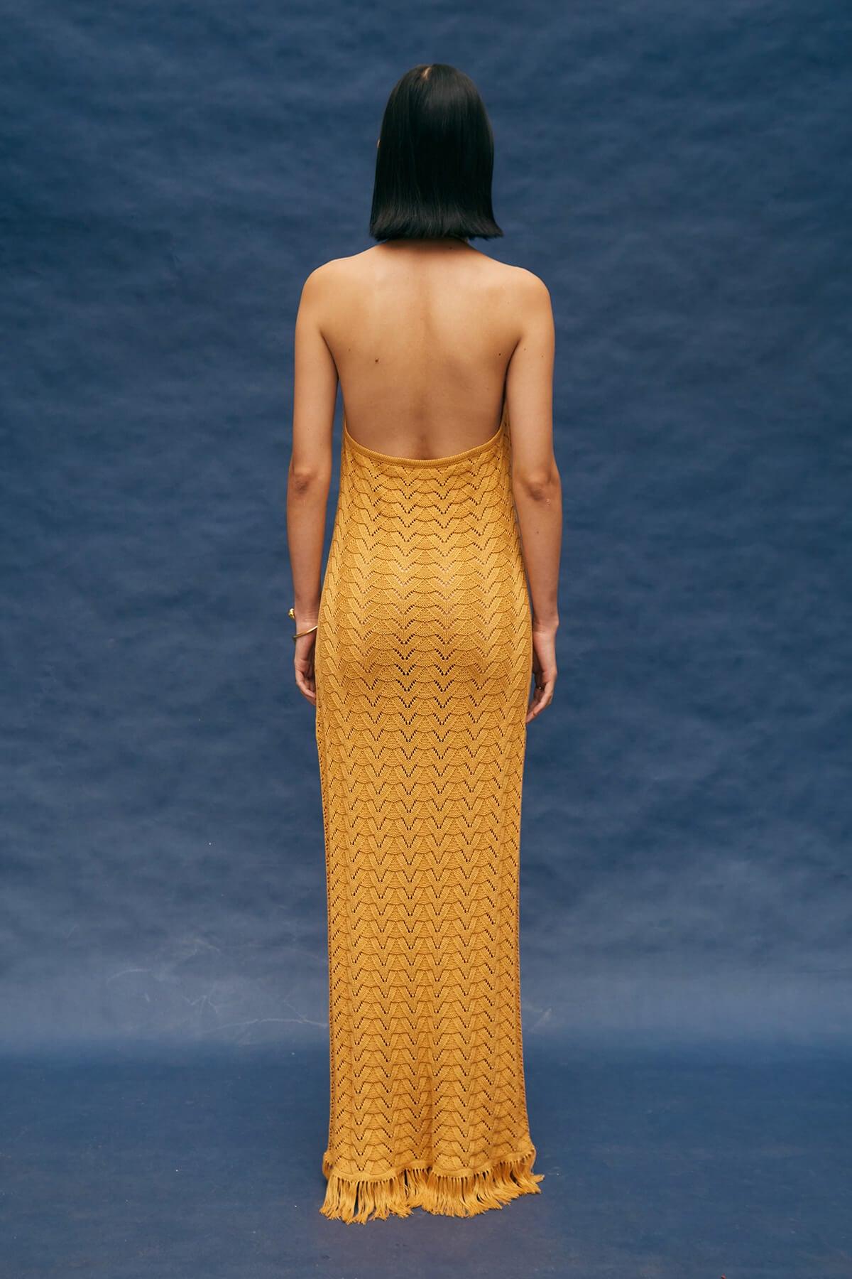Ica - Yellow Knit Dress