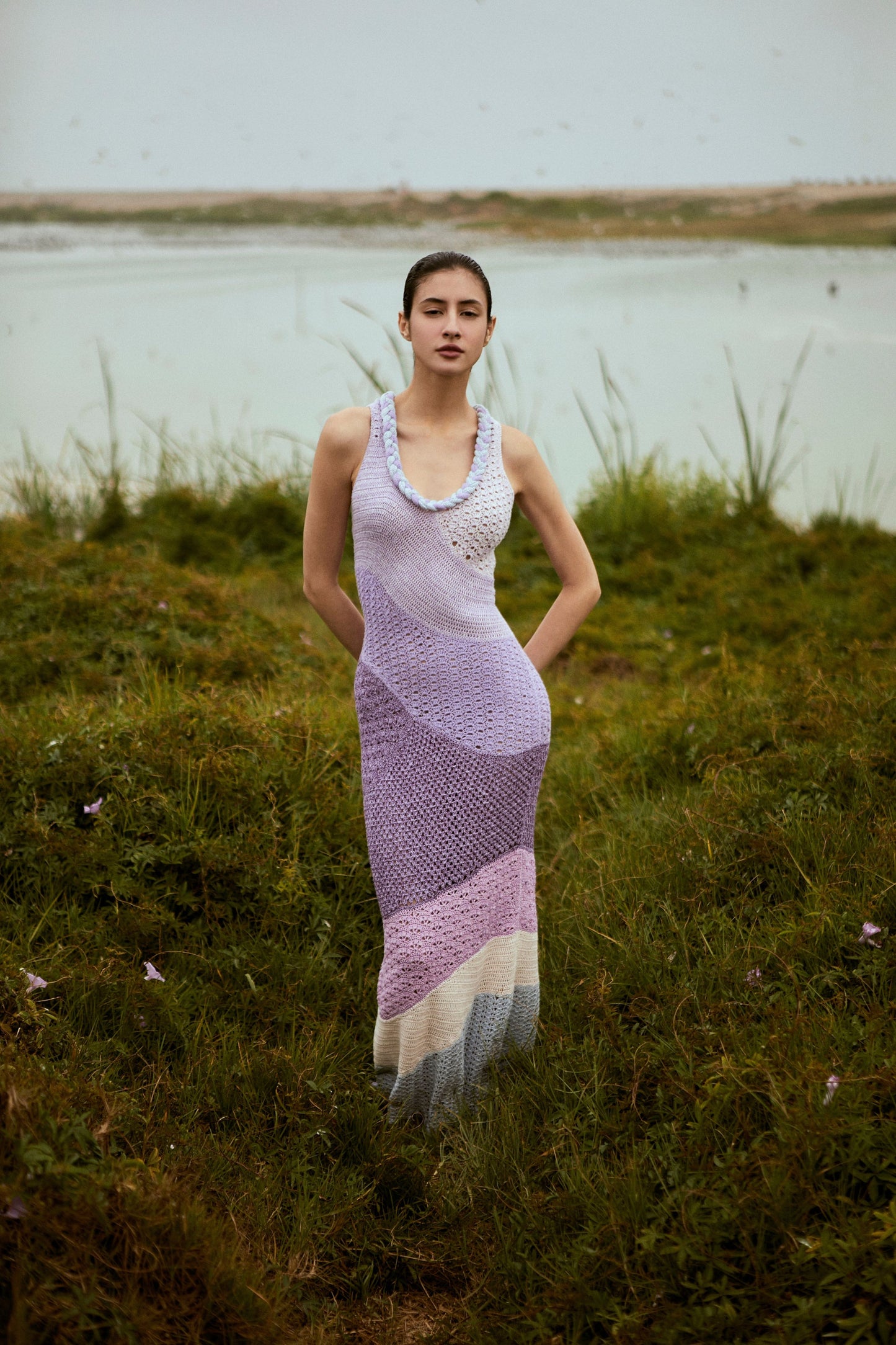 Orquidea - Lilac Knit Dress