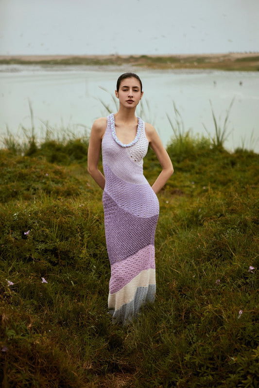 Orquidea - Lilac Knit Dress
