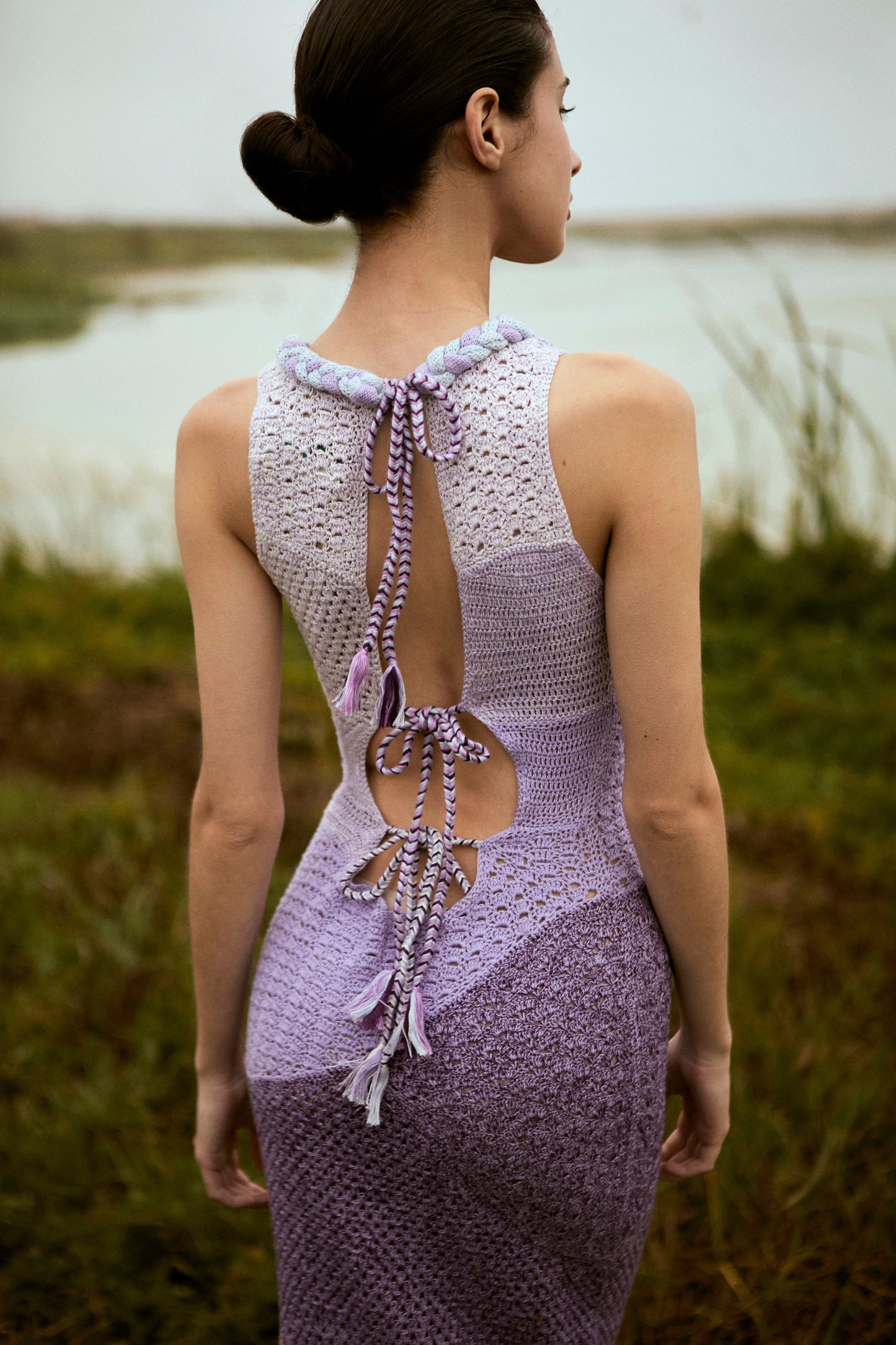 Orquidea - Lilac Knit Dress