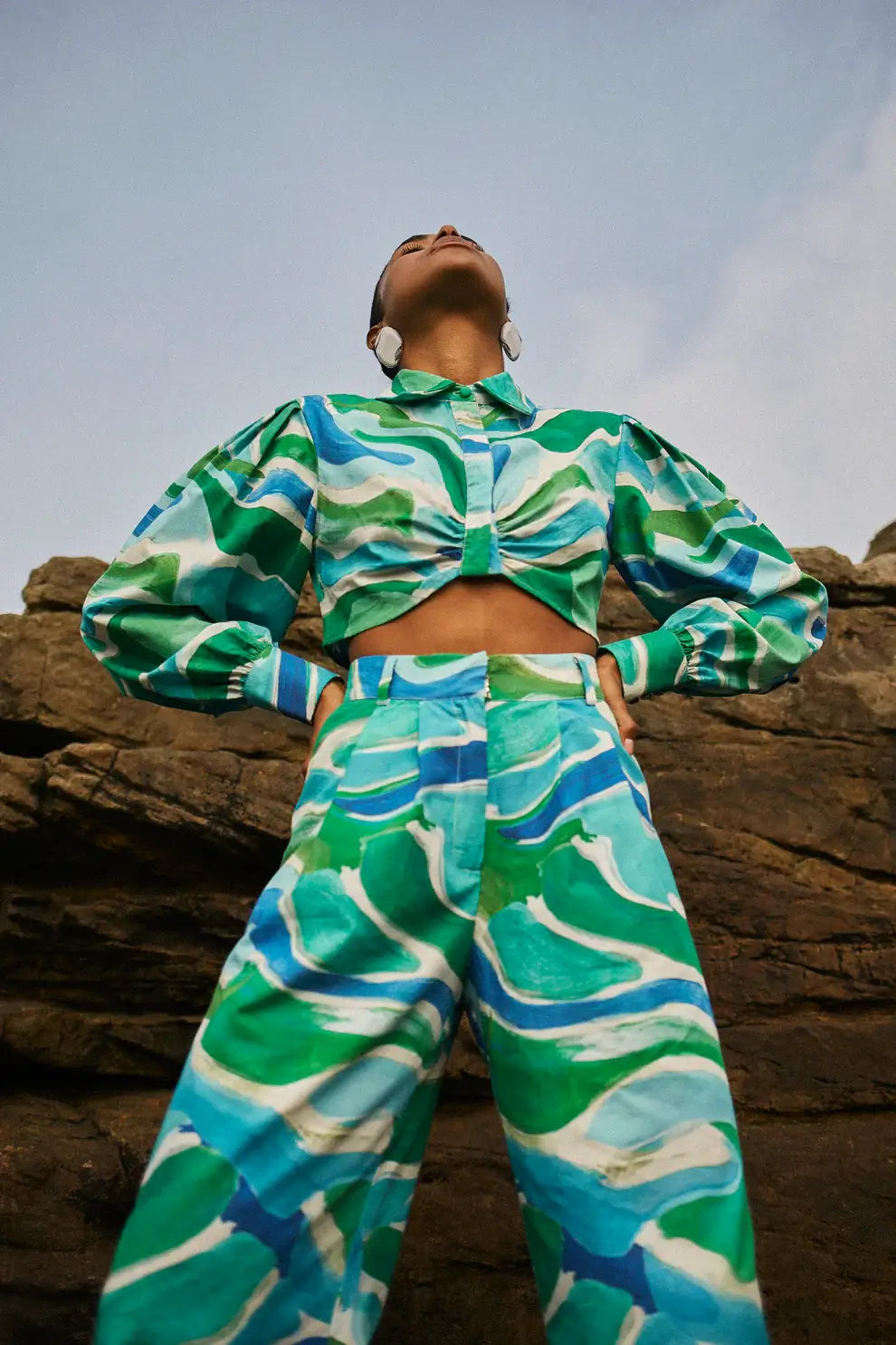 Naturaleza - Blue Print Pants