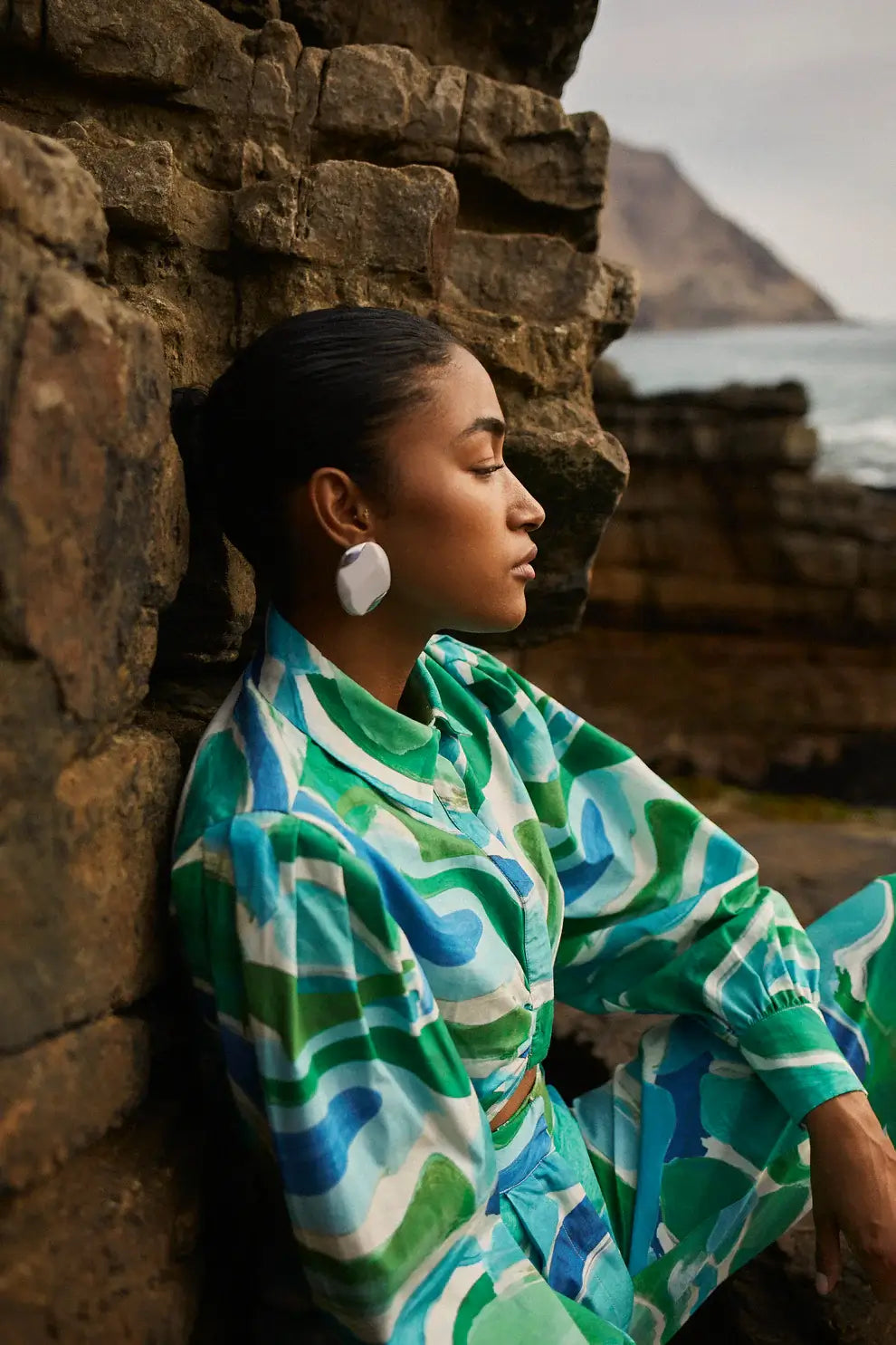 Manantial - Blue Print Shirt