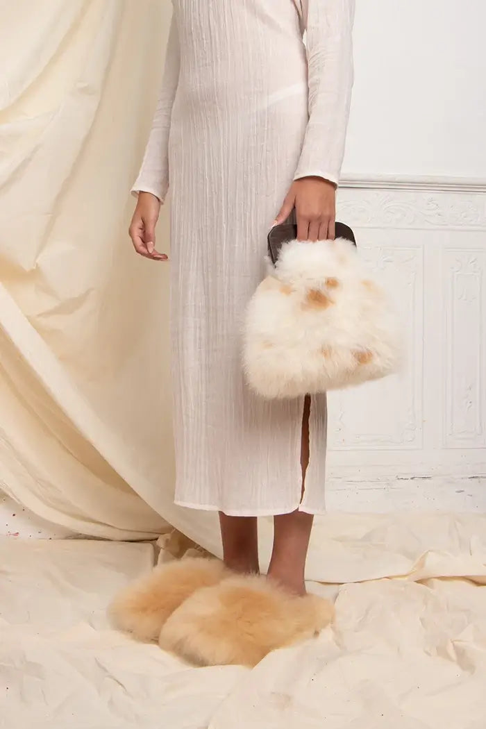 30 Woodbag - Alpaca Fur Handbag