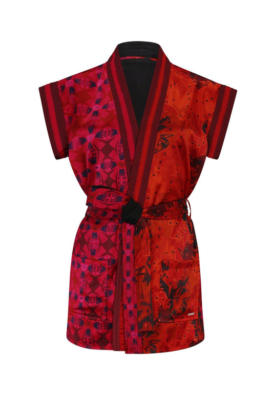 Inti & Pelican - Red Reversible Kimono