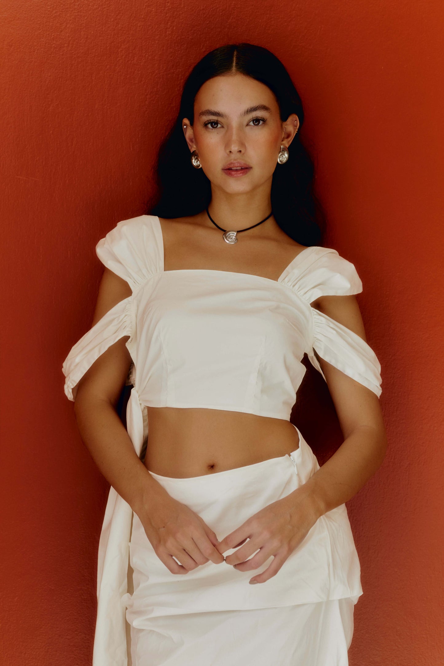 Caracol - Silver Maxi Earrings