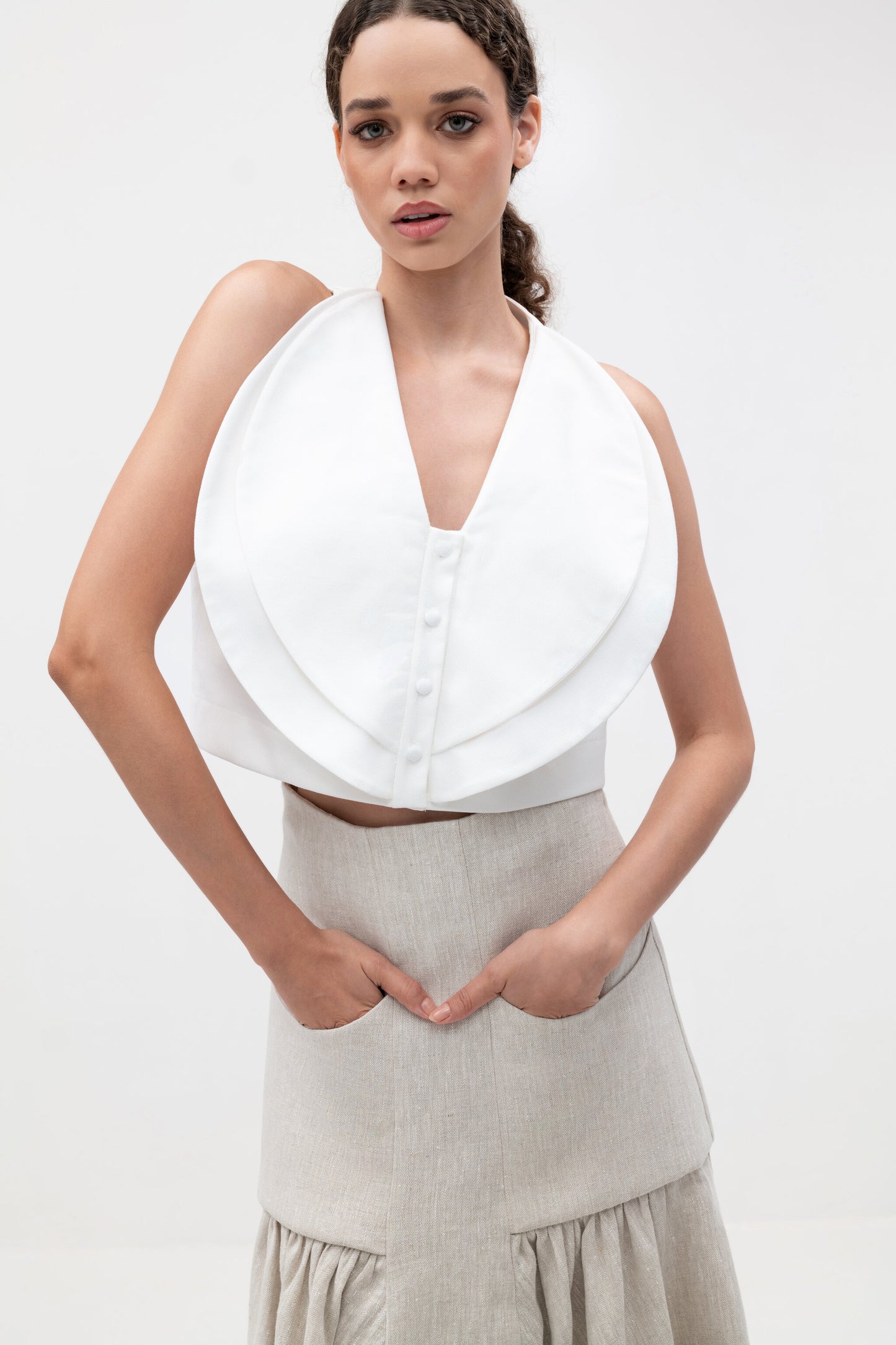 Noelle - Linen Maxi Skirt