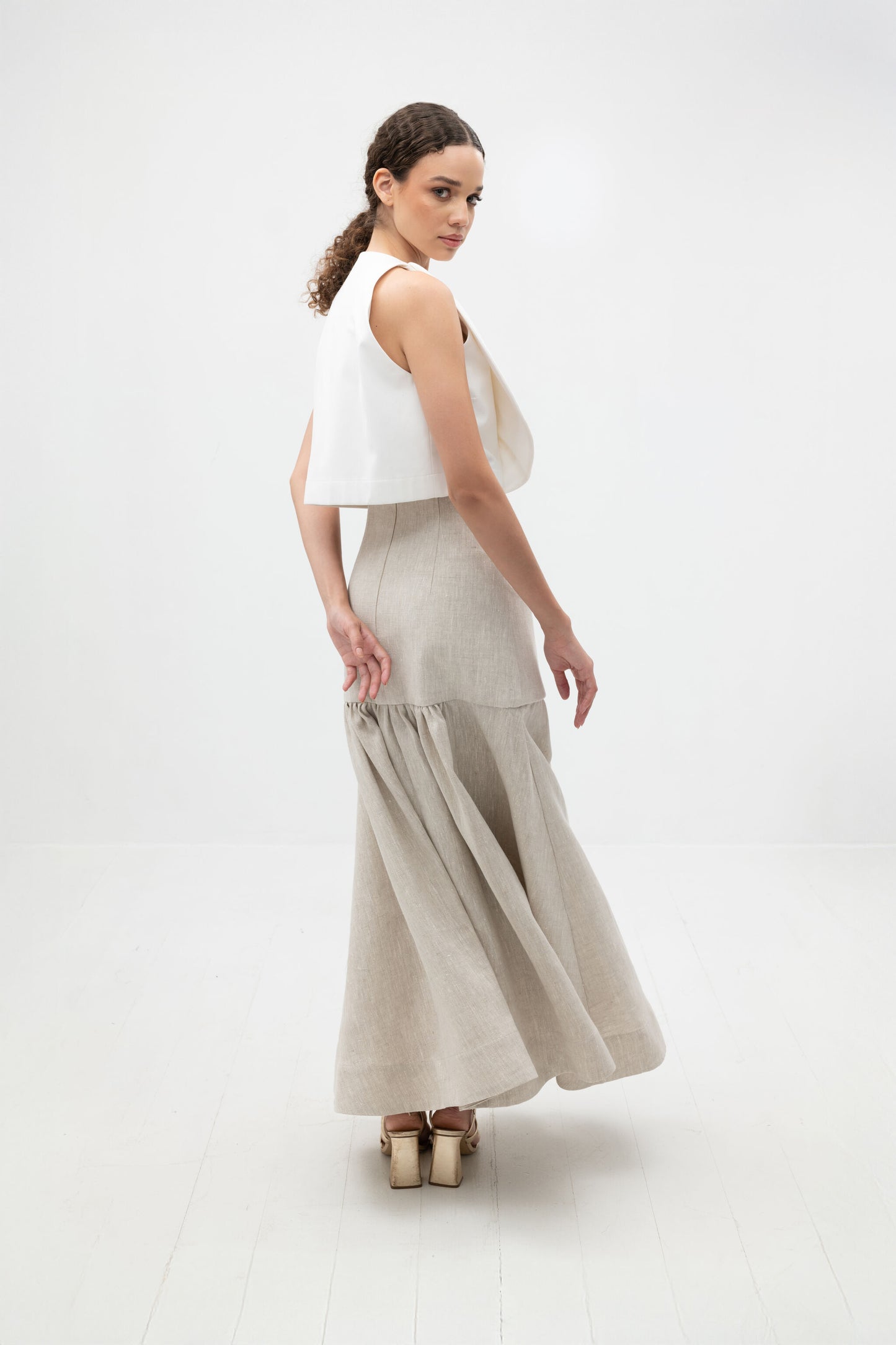 Noelle - Linen Maxi Skirt