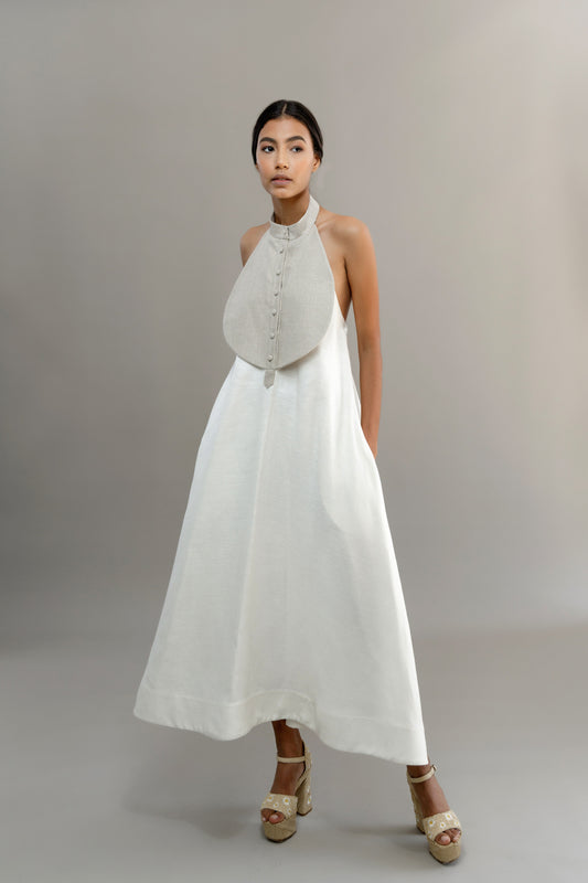 Oval - White Maxi Dress