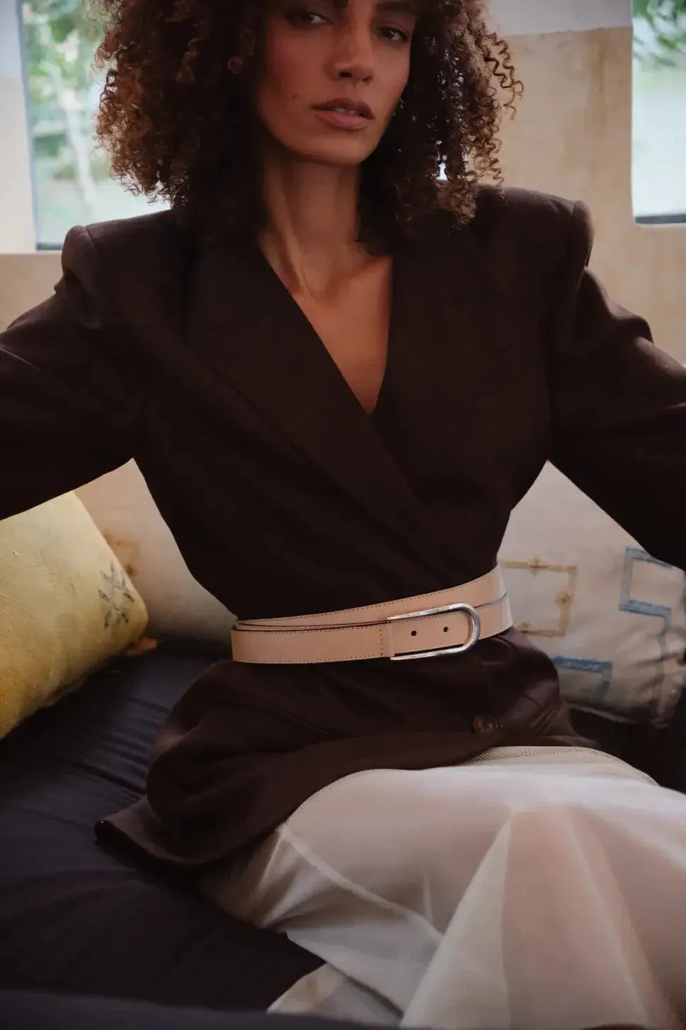 El Origen - Nude Leather Belt