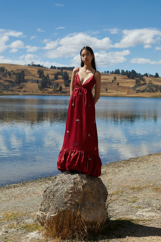 Sincos - Red Maxi Dress