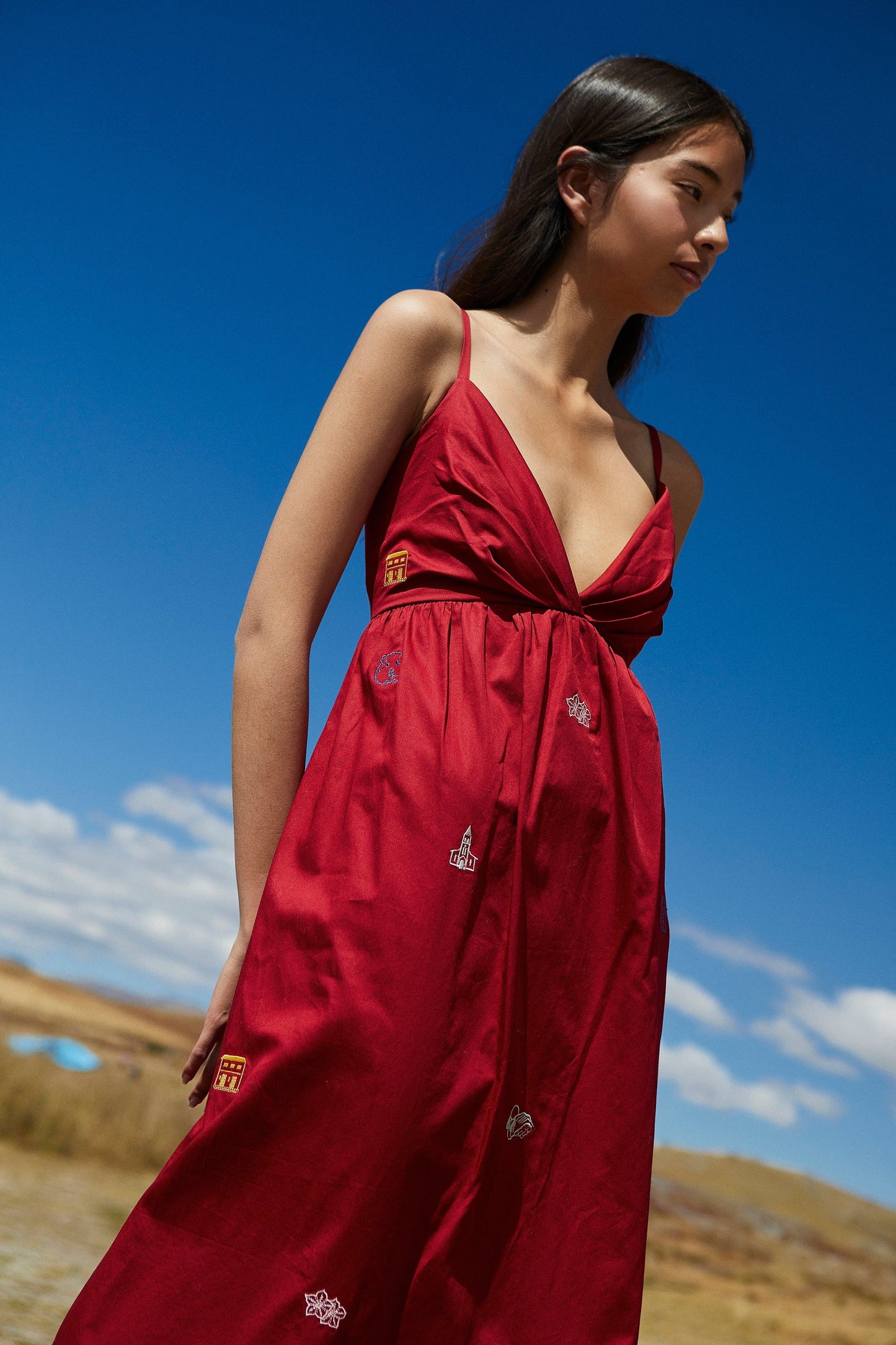 Sincos - Red Maxi Dress
