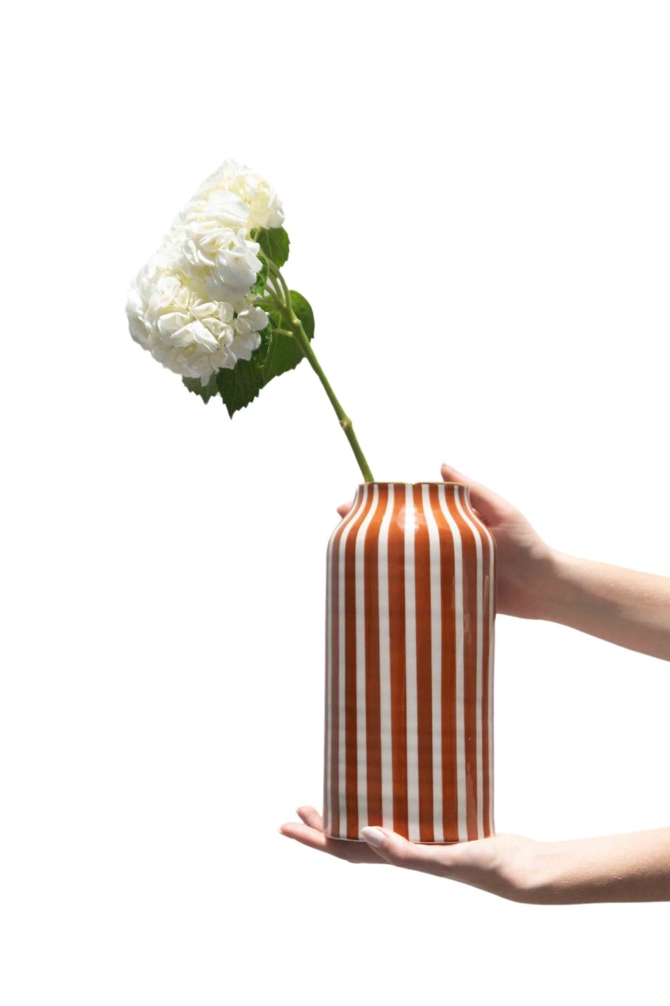 Milan - Terracota and White Vase