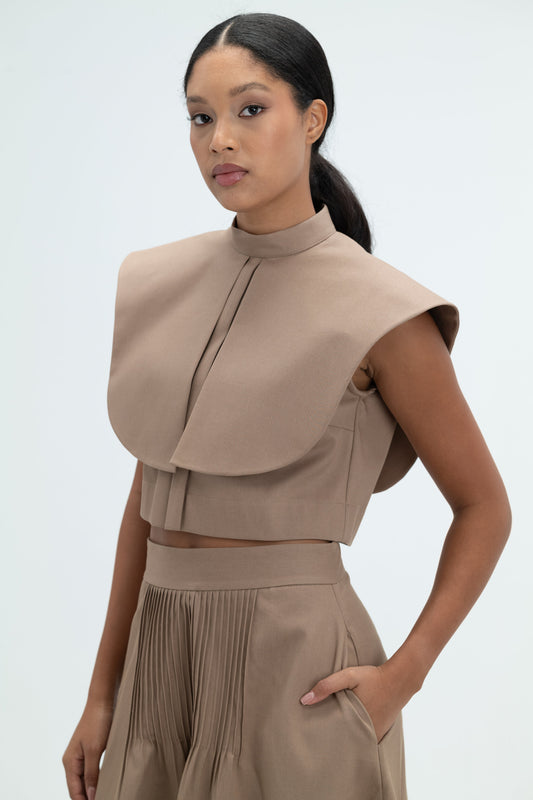 Vestal - Brown Crop Top