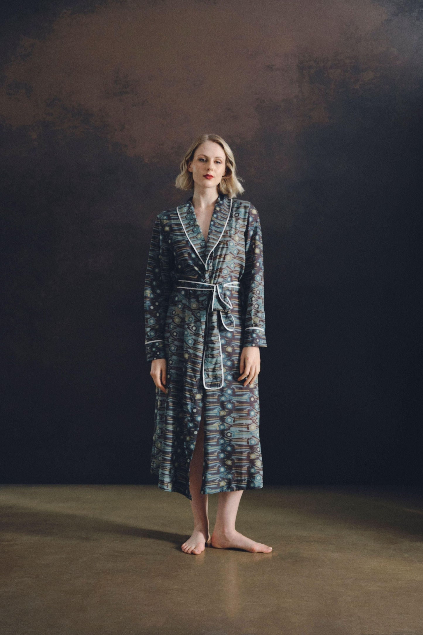 Light Onda - Fish Print Robe