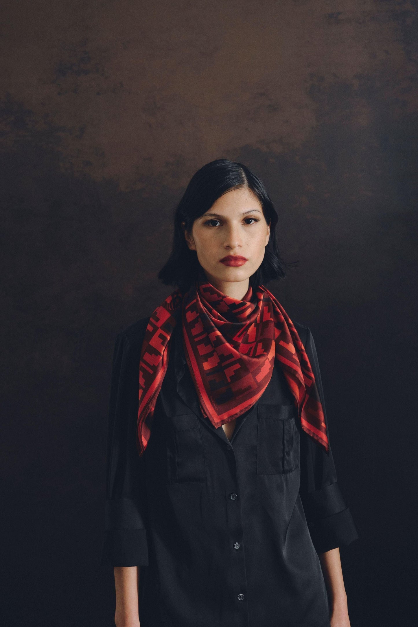 Andean Steps - Orange Scarf