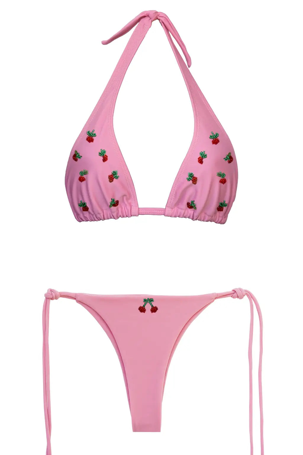 Giovanna - Pink Embroidered Bikini