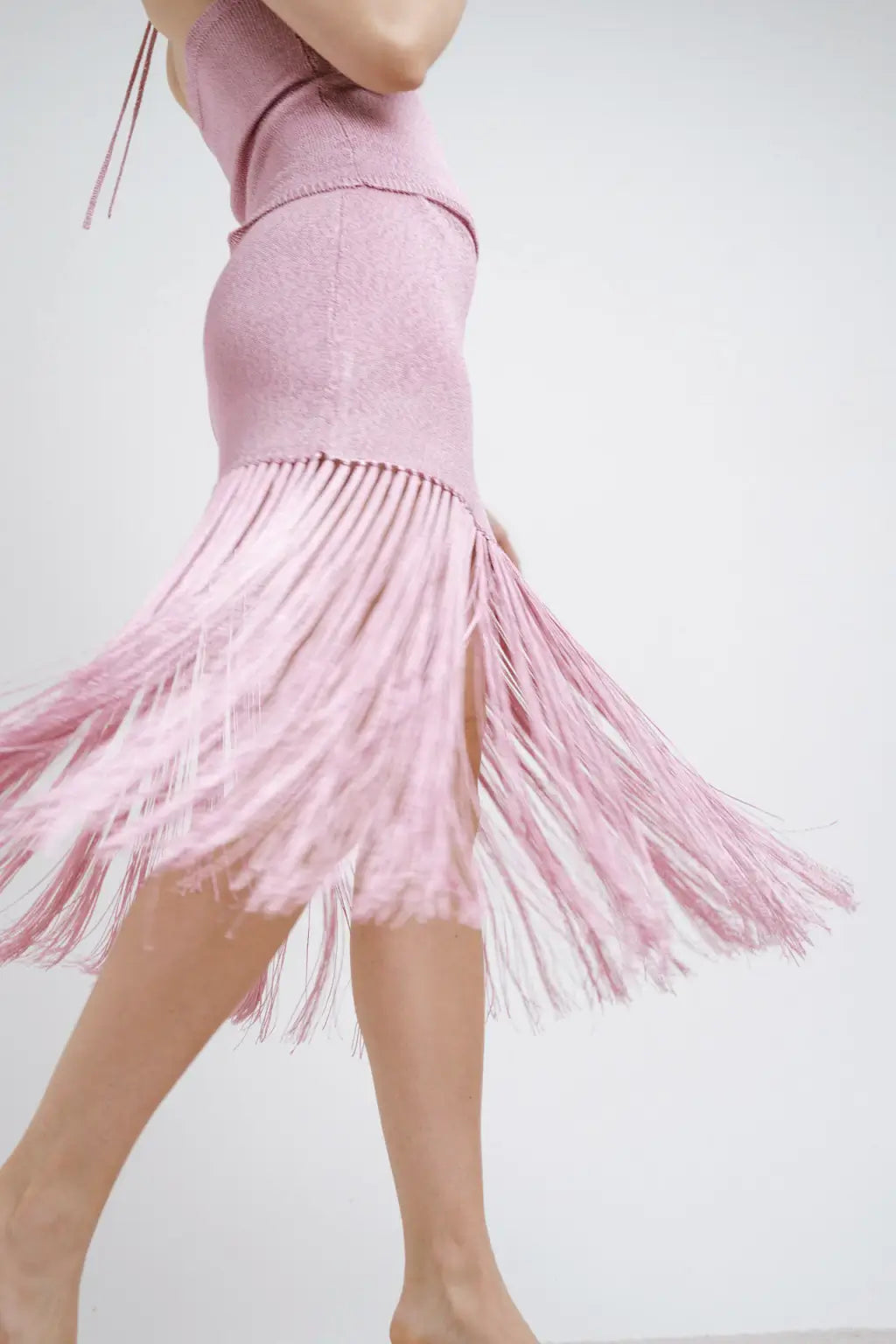 Paolo - Pink Knit Skirt