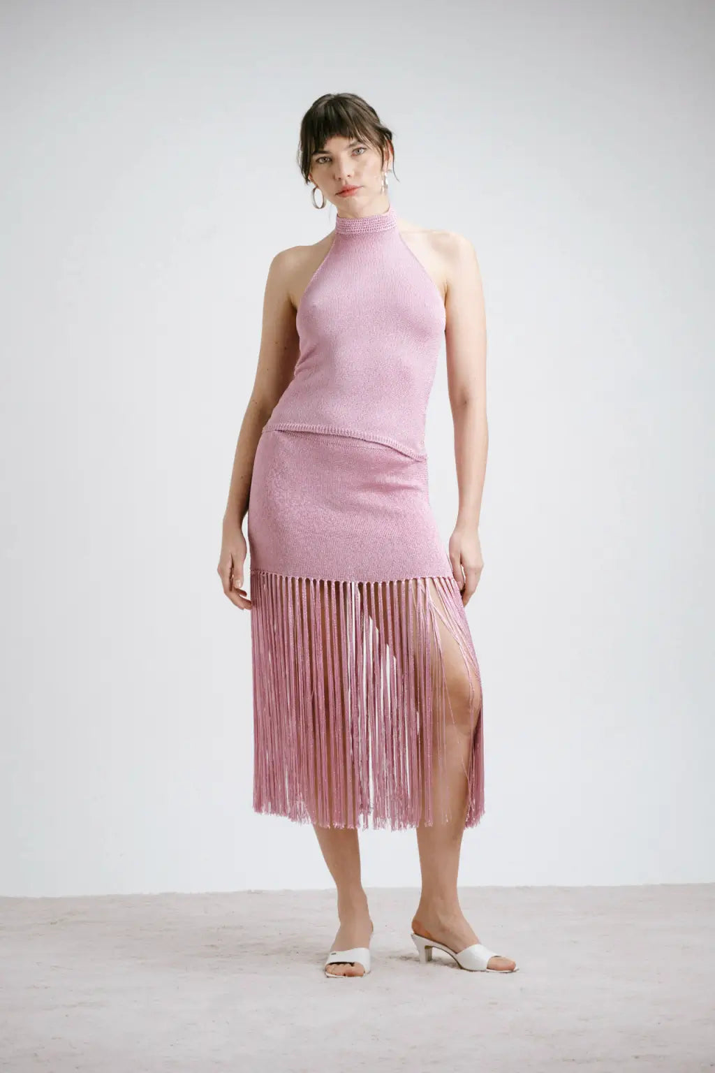 Pavone - Pink Halter Top