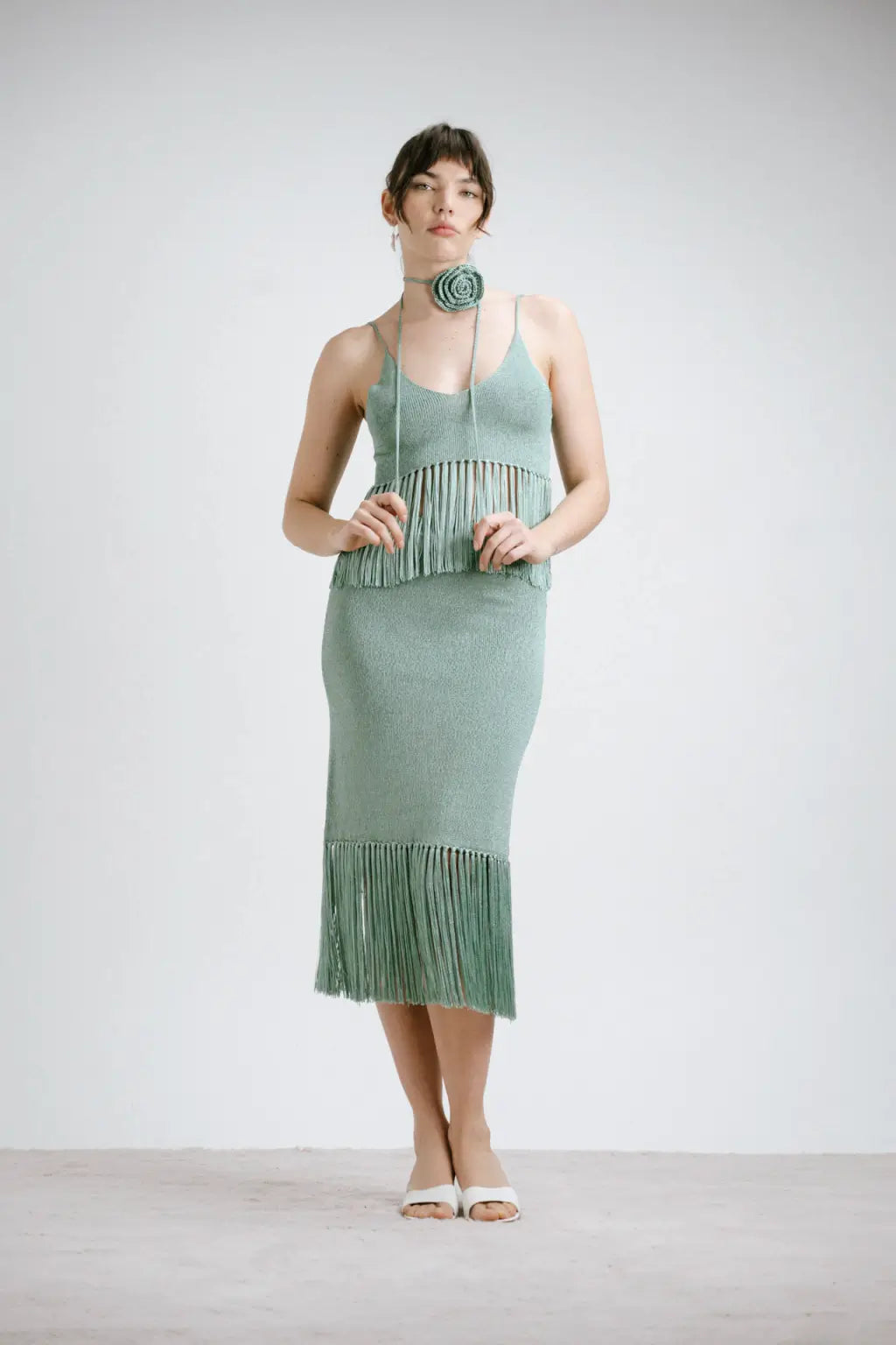 Nino - Aqua Knit Top