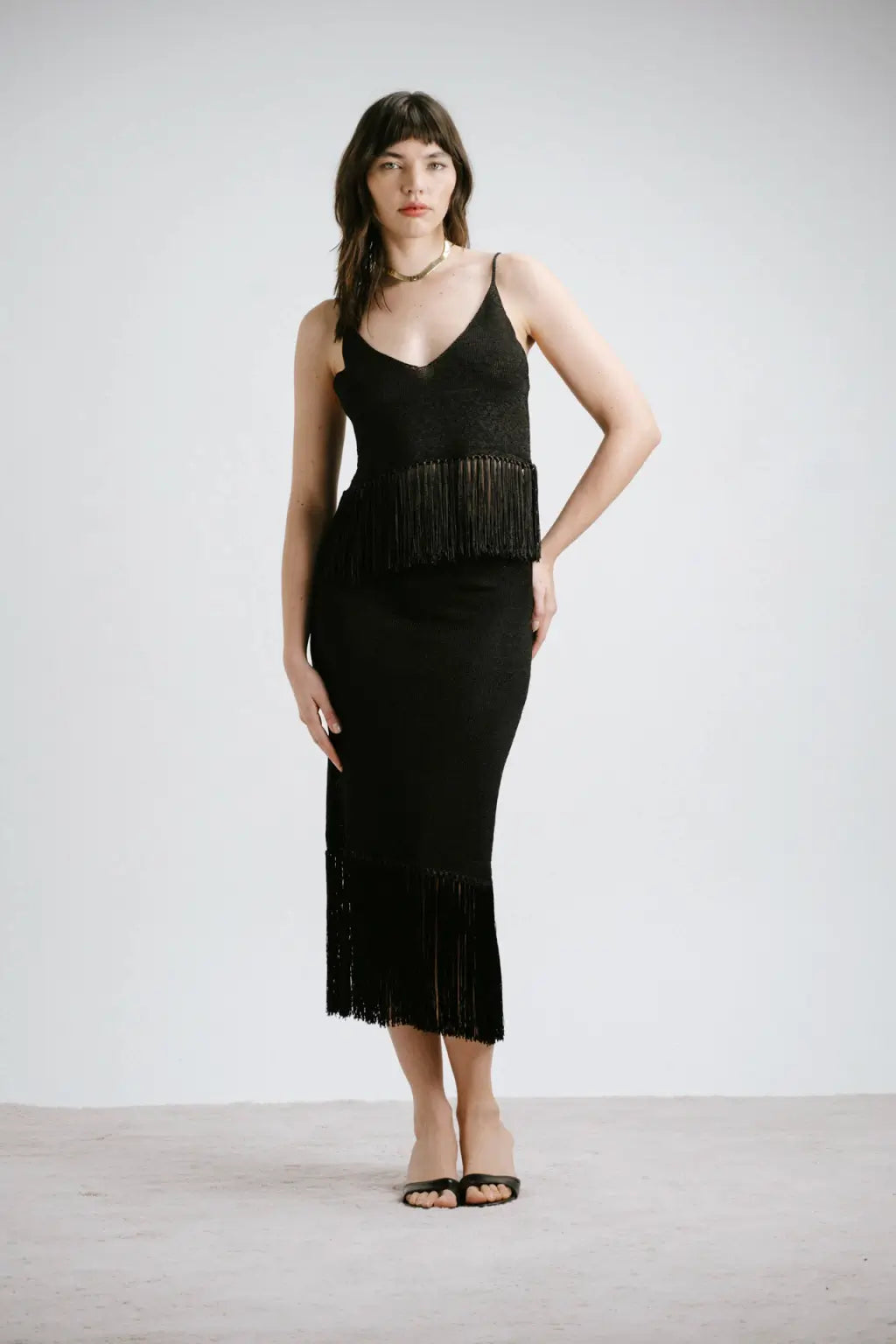 Nino - Black Knit Top