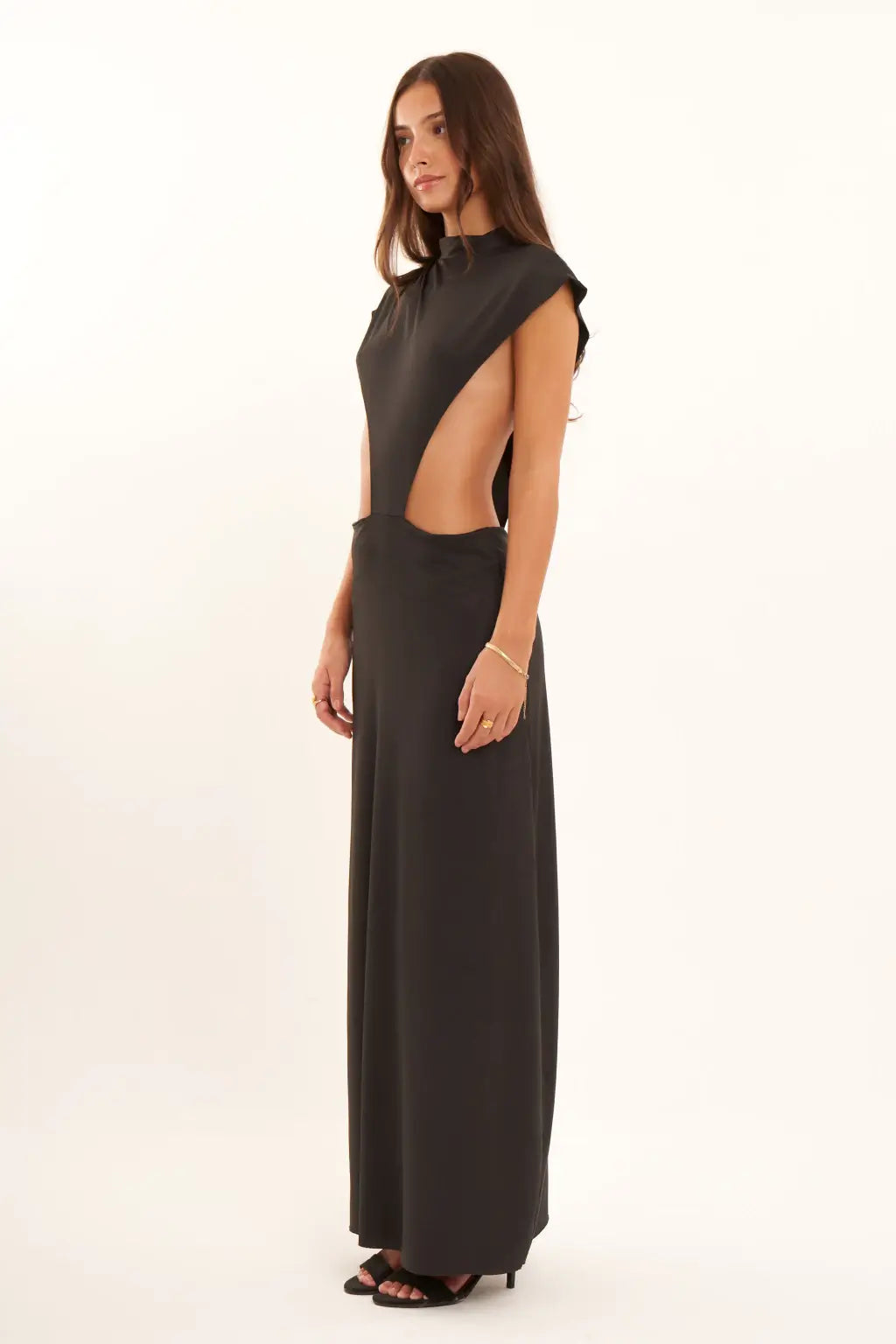 Frida - Black Cut-Out Dress